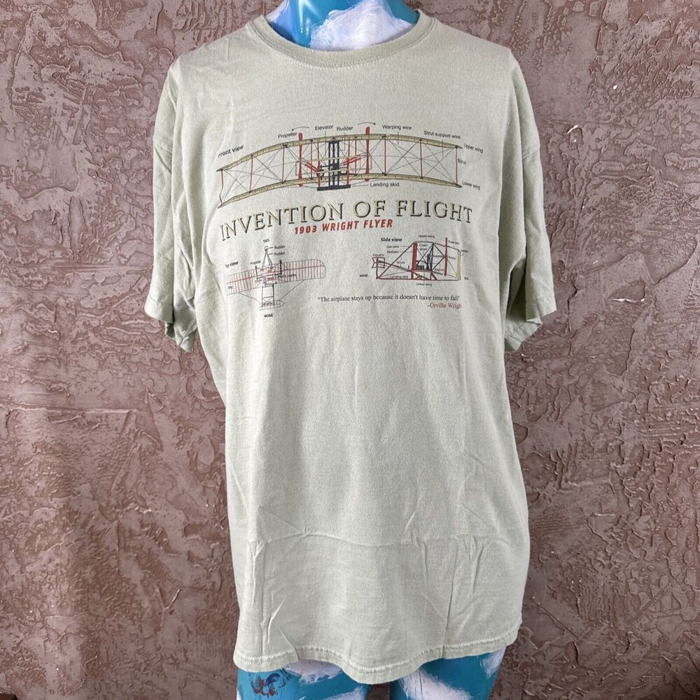 Invention Of Flight T Shirt Orville Wright XL NC